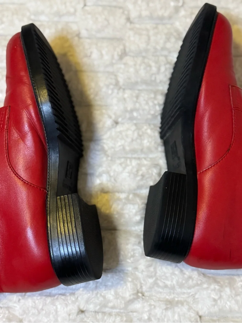Vintage Danexx Red Lace-Up Booties Size 6.5 Retro Ankle Boots - Picture 9 of 13